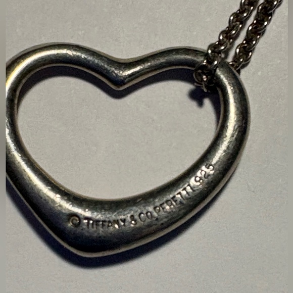 EUC Tiffany & Co. Large Open Heart Necklace - Picture 2 of 8